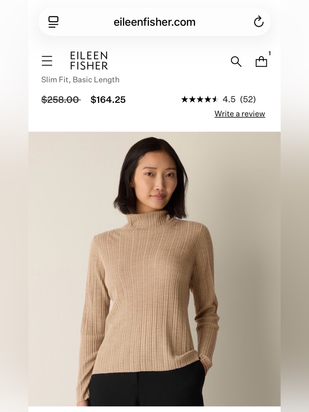 Eileen Fisher merino sweater